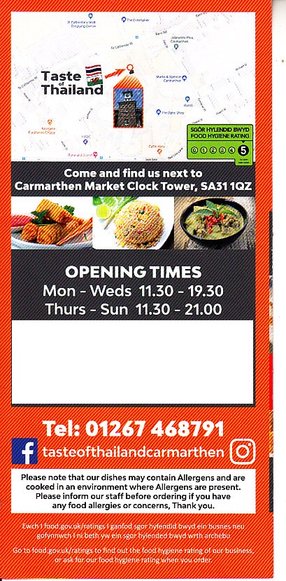 Taste of Thailand Carmarthen